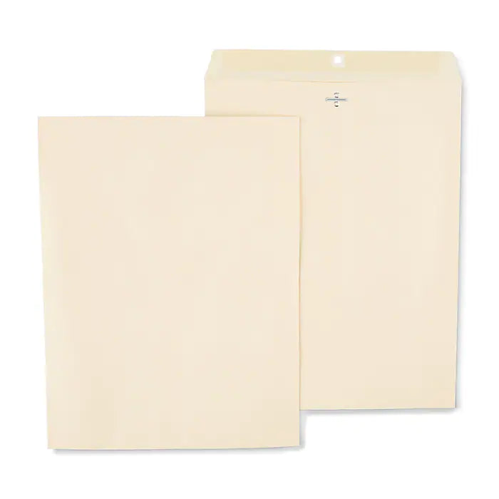 Staples Extra-Heavyweight Clasp & Moistenable Glue Catalog Envelopes, 12" x 15.5", Beige, 100/Box (122150/14209)