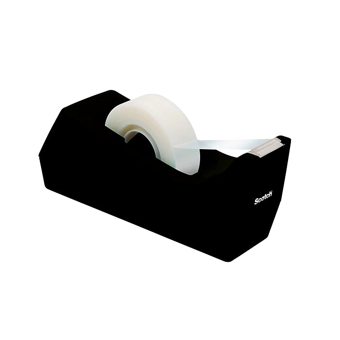 Scotch® Desktop Tape Dispenser, Black (MMMC38BK)