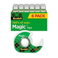 Thumbnail for Scotch® Magic™ Tape with Refillable Dispenser, Invisible, Write On, Matte Finish, 3/4