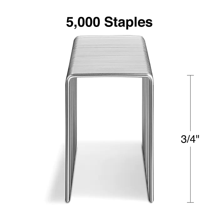 Staples High-Capacity Staples, 3/4" Leg Length, 5000/Box (TR58096)