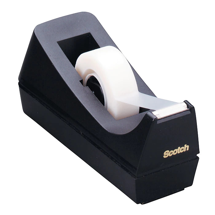 Scotch® Desktop Tape Dispenser, Black (MMMC38BK)