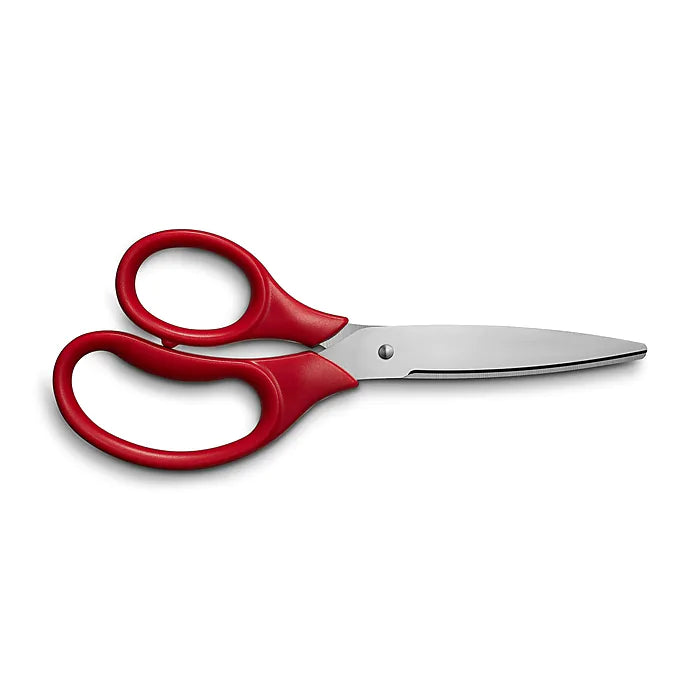 Staples 7" Kids Pointed Tip Stainless Steel Scissors, Straight Handle, Right & Left Handed (TR55049)