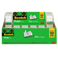 Thumbnail for Scotch® Magic™ Tape with Refillable Dispenser, Invisible, Write On, Matte Finish, 3/4