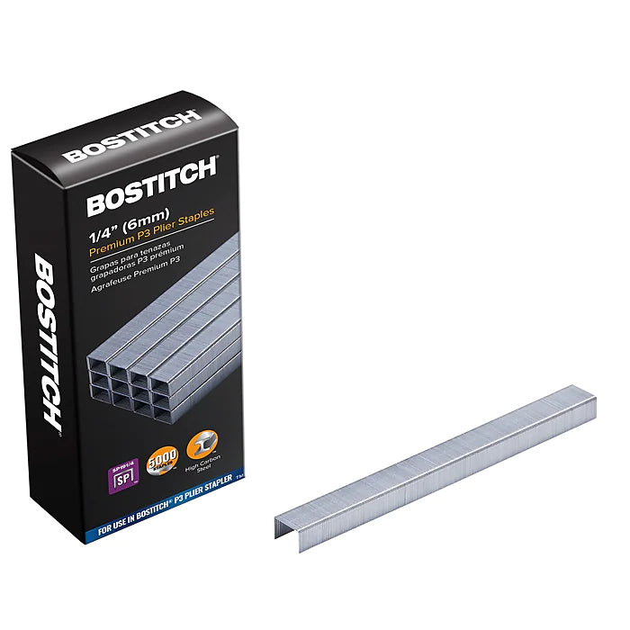 Bostitch Premium Standard Staples, 0.25" Leg Length, 5000 Staples/Box (SBS191/4CP)