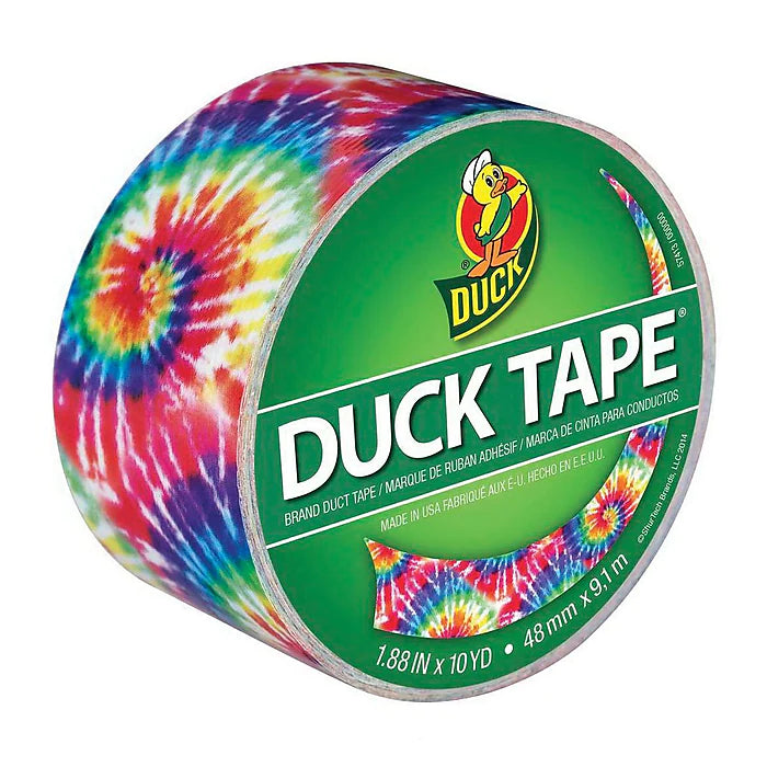 Colored Duct Tape, 1.88" x 10 Yds., 3" Core, Love Tie Dye