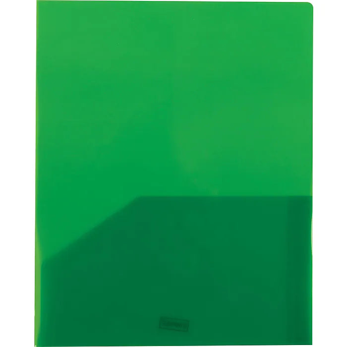 Staples 2 Pocket Folder, Letter Size, Green (26383)