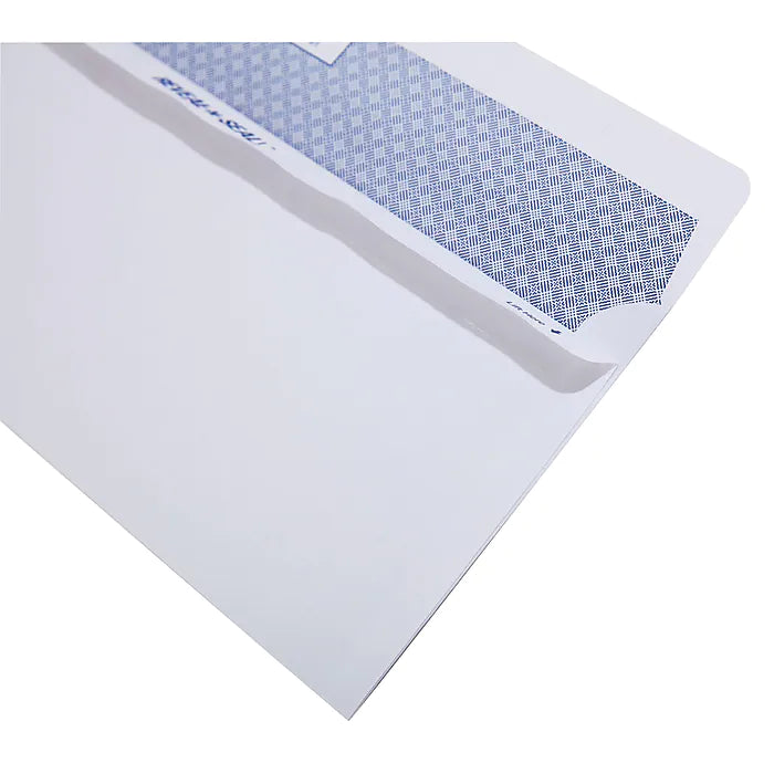 Staples Reveal-N-Seal Security Tinted #10 Business Envelopes, 4 1/8" x 9 1/2", White, 500/Box (SPL1775862)