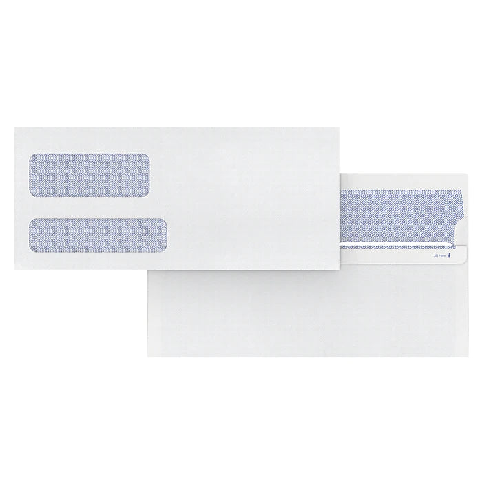 Staples Reveal-N-Seal Security Tinted #10 Business Envelopes, 4 1/8" x 9 1/2", White, 500/Box (SPL1775862)