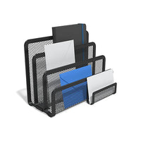 Thumbnail for TRU RED™ 4 Compartment Wire Mesh Letter Holder, Matte Black (TR57562)