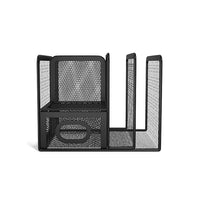 Thumbnail for TRU RED™ 5 Compartment Wire Mesh Accessory Holder, Matte Black (TR57532)