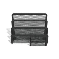 Thumbnail for TRU RED™ 4 Compartment Wire Mesh Letter Holder, Matte Black (TR57562)