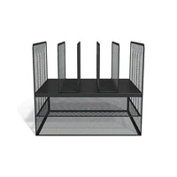 Thumbnail for TRU RED™ 7 Compartment Wire Mesh File Organizer, Matte Black (TR57537)