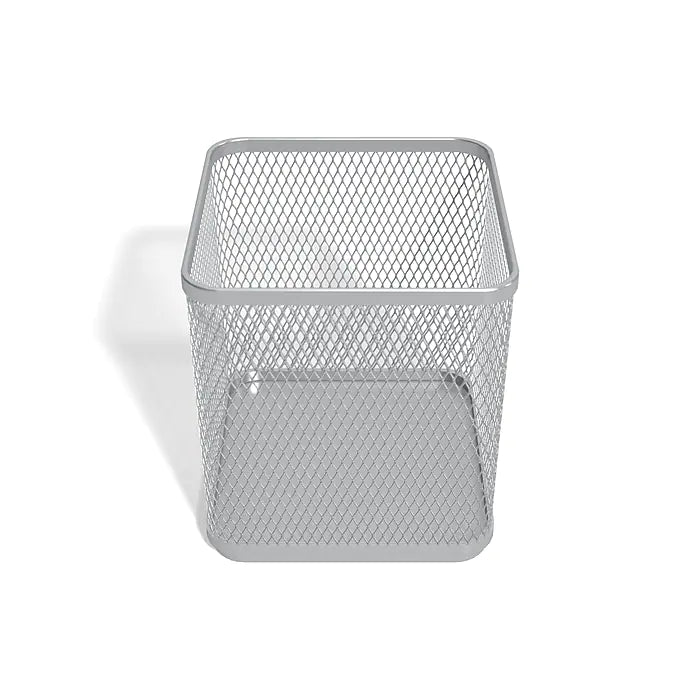 TRU RED™ Stackable Wire Mesh Pencil Holder, Silver (TR57576)