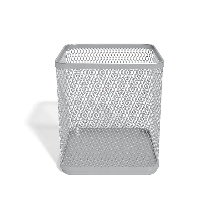 TRU RED™ Stackable Wire Mesh Pencil Holder, Silver (TR57576)