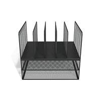 Thumbnail for TRU RED™ 7 Compartment Wire Mesh File Organizer, Matte Black (TR57537)