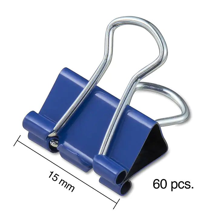 Staples Mini Binder Clips, Assorted Colors, 60/Pack (15347)