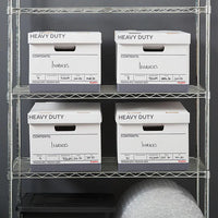 Thumbnail for Staples Heavy Duty File Box, Lift Off Lid, Letter/Legal, White/Gray, 12/Carton (TR59219)