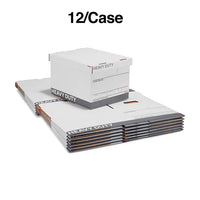 Thumbnail for Staples Heavy Duty File Box, Lift Off Lid, Letter/Legal, White/Gray, 12/Carton (TR59219)