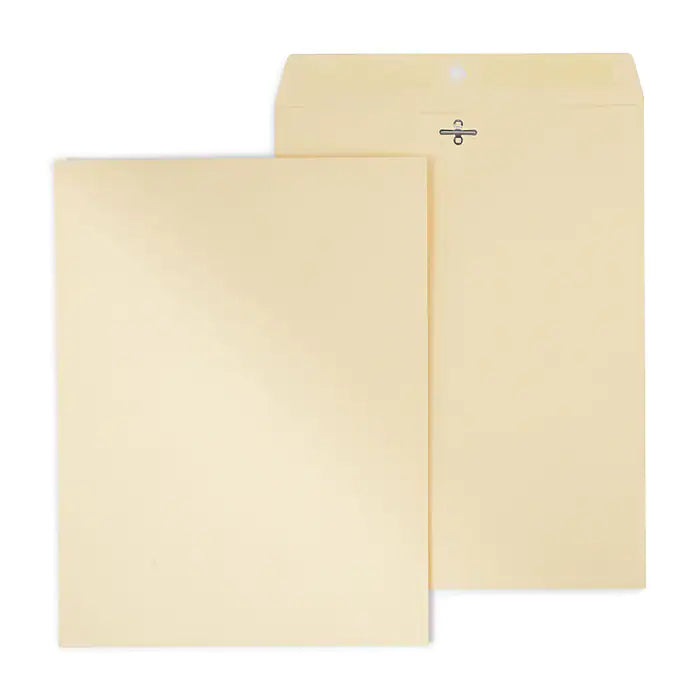 Staples Heavyweight Clasp & Moistenable Glue Catalog Envelopes, 10"L x 13"H, Manila, 100/Box (122069/14207)