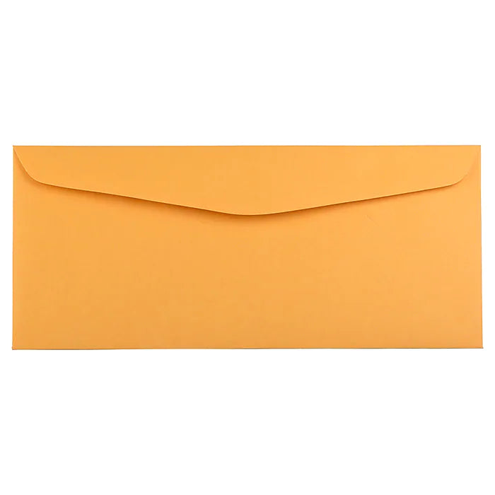 JAM Paper #14 Business Commercial Envelope, 5" x 11 1/2", Manila Brown Kraft, 50/Pack (1633182I)