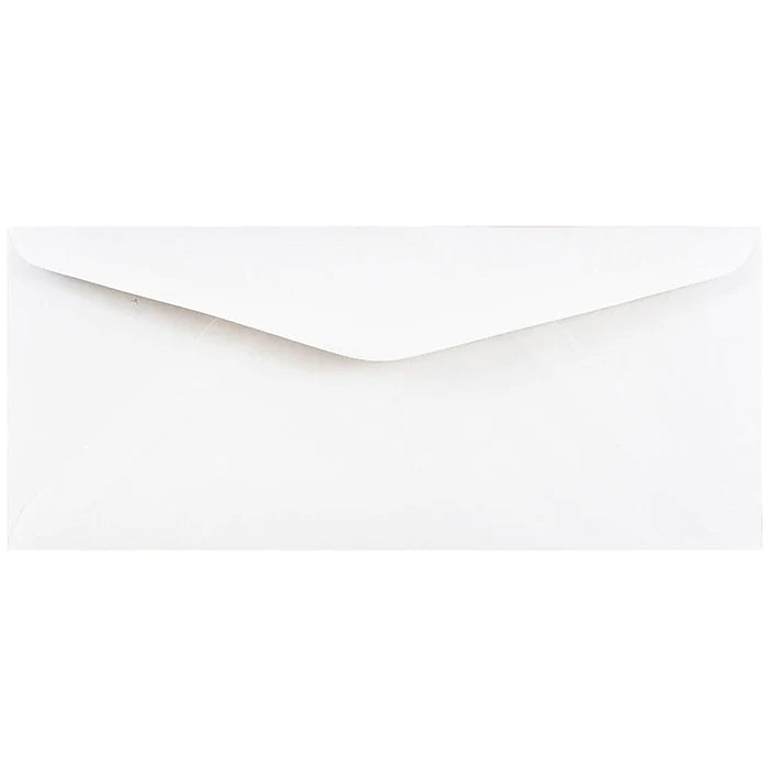 JAM Paper #11 Business Envelope, 4 1/2" x 10 3/8", White, 50/Pack (45179I)