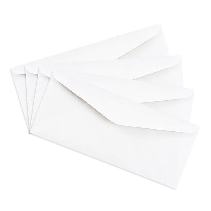 JAM Paper #11 Business Envelope, 4 1/2" x 10 3/8", White, 50/Pack (45179I)