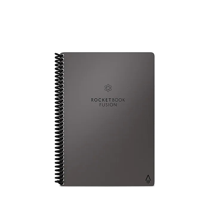 Rocketbook Fusion Reusable Notebook Planner Combo, 6" x 8.8", 7 Page Styles, 42 Pages, Gray (EVRF-E-RC-CIG-FR)