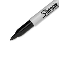 Sharpie Permanent Markers, Fine Tip, Black, 5/Pack (30665)
