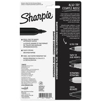 Sharpie Permanent Markers, Fine Tip, Black, 5/Pack (30665)