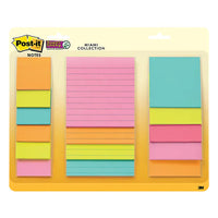 Thumbnail for Post-it® Super Sticky Notes, Assorted Sizes, Supernova Neons Collection, Lined, 15 Pads/Pack (4423-15SSMIA)