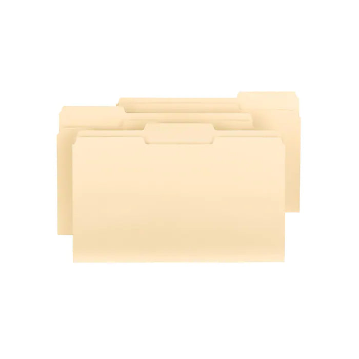 Smead File Folders, 1/3-Cut Tab, Legal Size, Manila, 100/Box (15330)