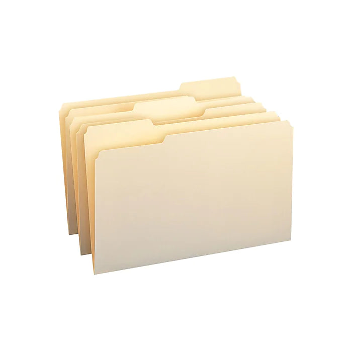 Smead File Folders, 1/3-Cut Tab, Legal Size, Manila, 100/Box (15330)