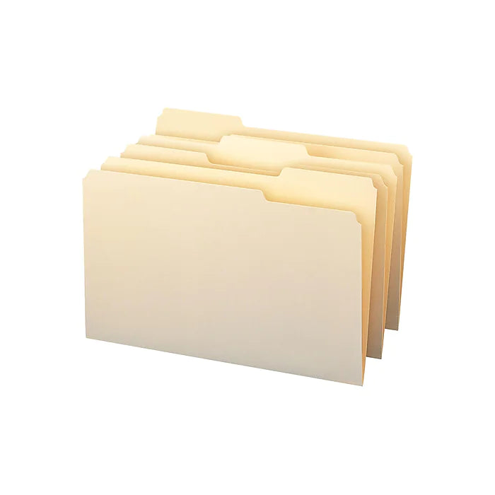 Smead File Folders, 1/3-Cut Tab, Legal Size, Manila, 100/Box (15330)