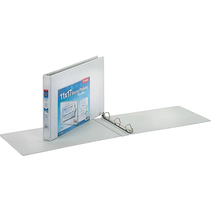 Cardinal ClearVue 1" 3-Ring Ledger Binder, White (CRD 22112)