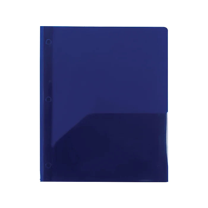 Staples 2-Pocket Fasteners Folder, Navy (26389)