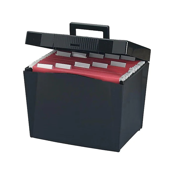 Pendaflex Portable Hanging File Box, Letter Size, Black (PFX 20861)