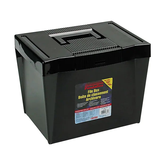 Pendaflex Portable Hanging File Box, Letter Size, Black (PFX 20861)