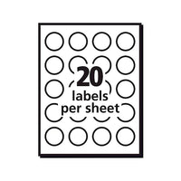 Thumbnail for Avery High-Visibility Inkjet Multipurpose Labels, 1 1/2