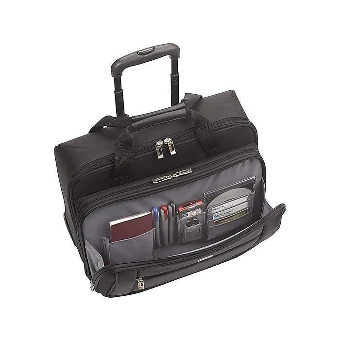 Solo New York Midtown Bryant Laptop Rolling Briefcase, Black Polyester (PT136-4)
