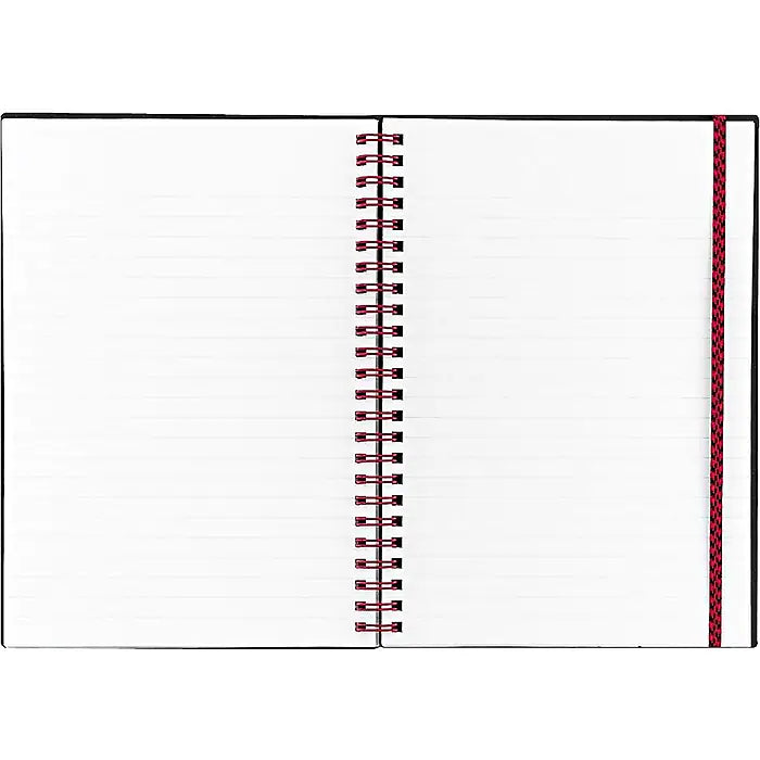 Black n' Red Professional Notebook, 5-7/8" x 8-1/4", 70 Sheets, Ruled, Black/Red Accents (C67009)