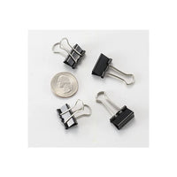 Thumbnail for OfficeMate Binder Clips, Small, Black, 12/Box (99020)