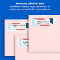 Thumbnail for Avery Easy Peel Inkjet Address Labels, 1/2