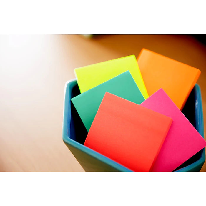 Post-it® Notes, 3" x 3", Poptimistic Collection, 100 Sheets/Pad, 5 Pads/Pack (654-5PK)