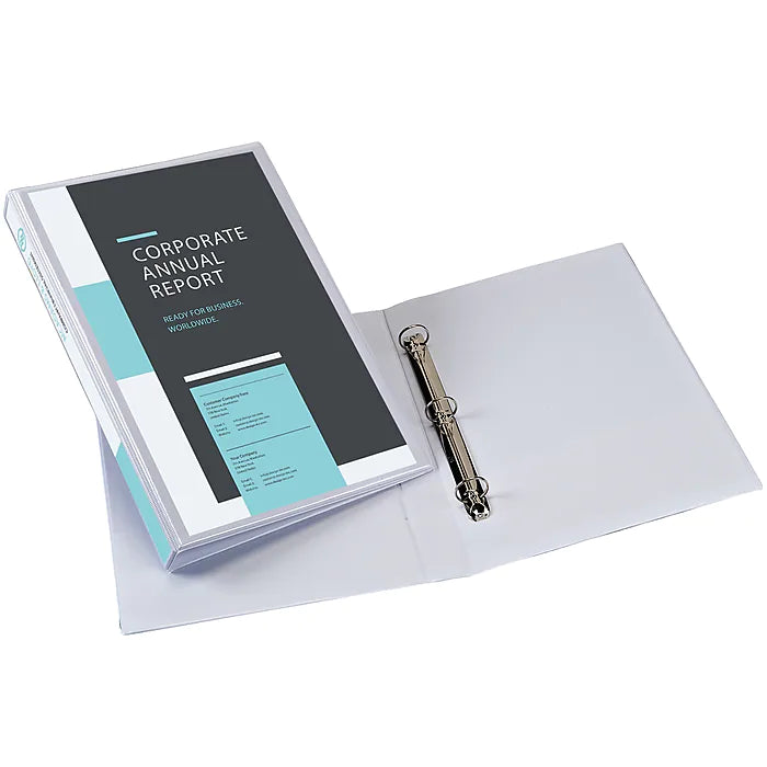 Avery Durable 1" 3-Ring Legal View Binder, White (16500)