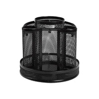 Thumbnail for Rolodex 8-Compartment Wire Mesh Rotating Organizer, Black (1773083)